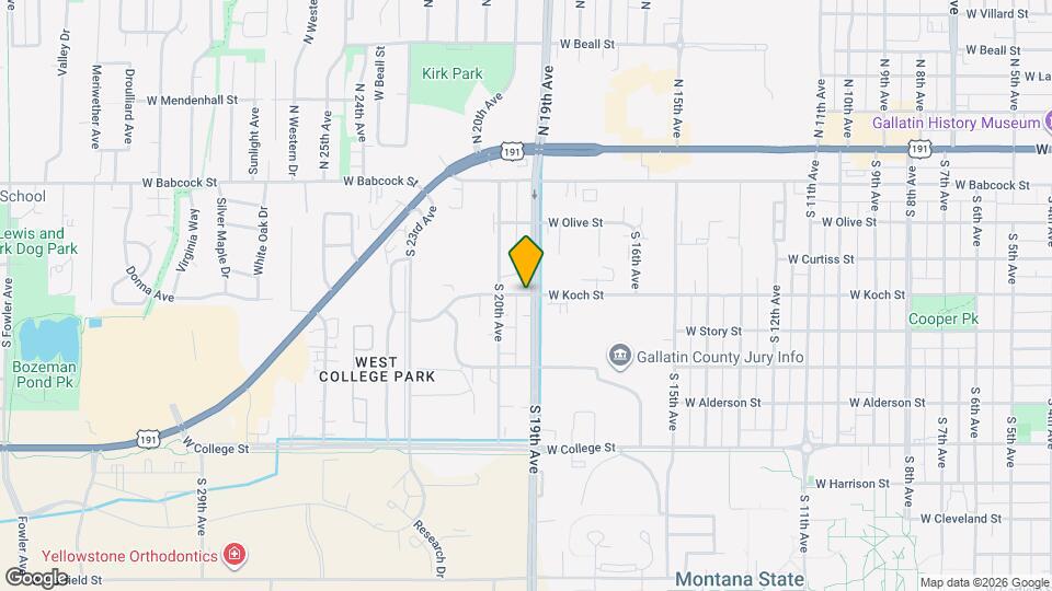 1904 W Koch St Map and Location Details