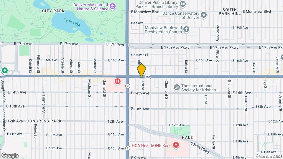 1481 Ash St Map and Location Details