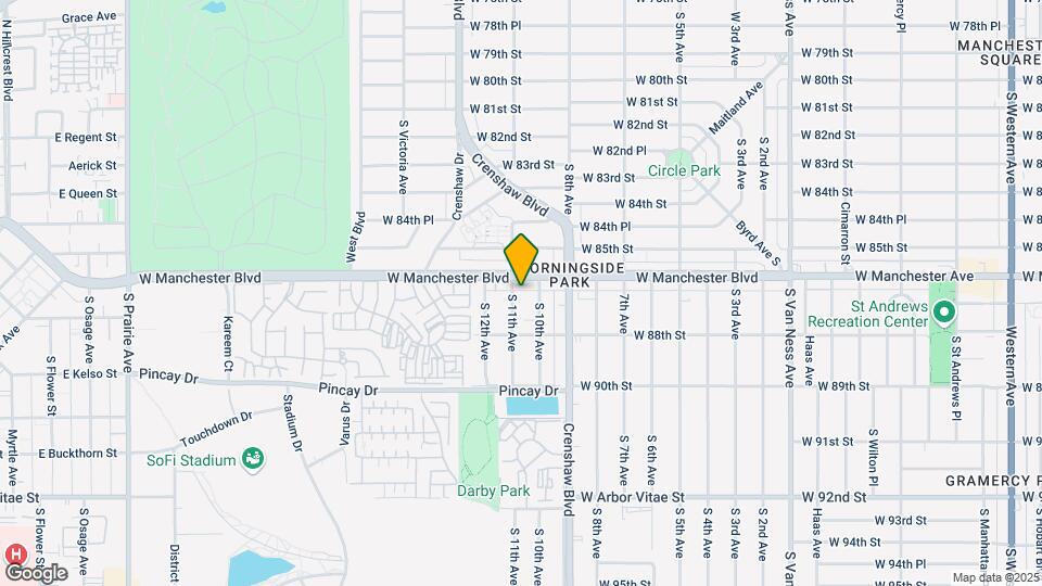 8612 S 11th Ave Map and Location Details