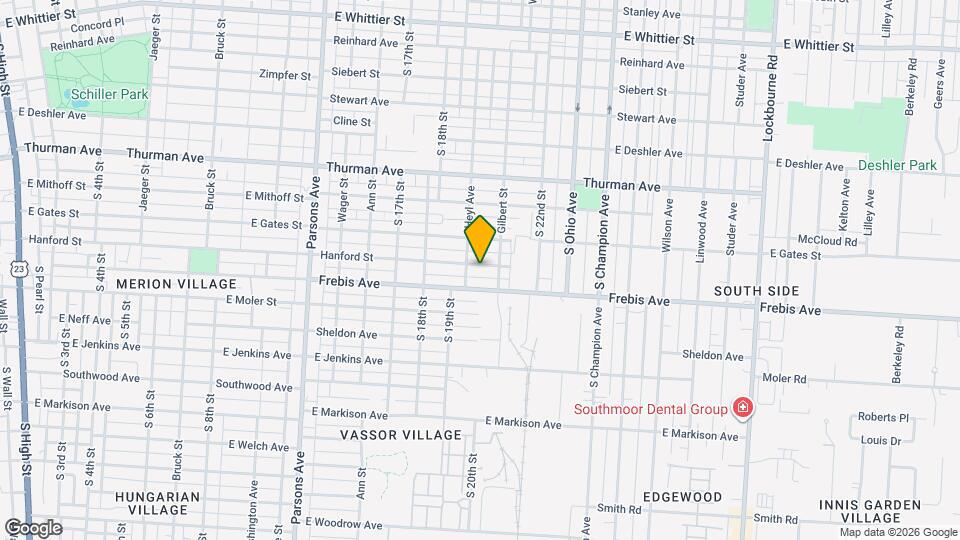 713 Hanford St Map and Location Details