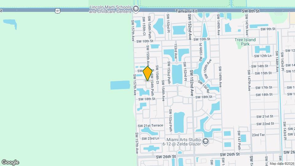 1581 SW 155th Ct Map and Location Details