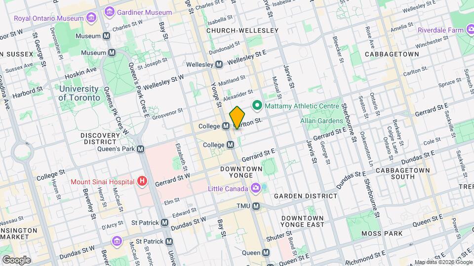 23 Carlton St. Map and Location Details