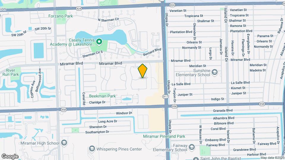 8222 SW 27th St Map and Location Details