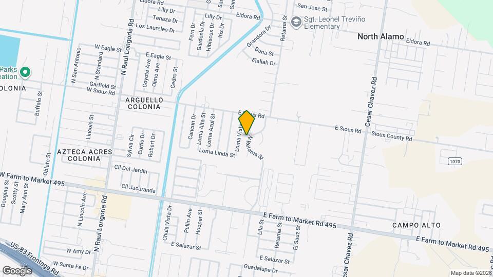 2006 N Retama St Map and Location Details