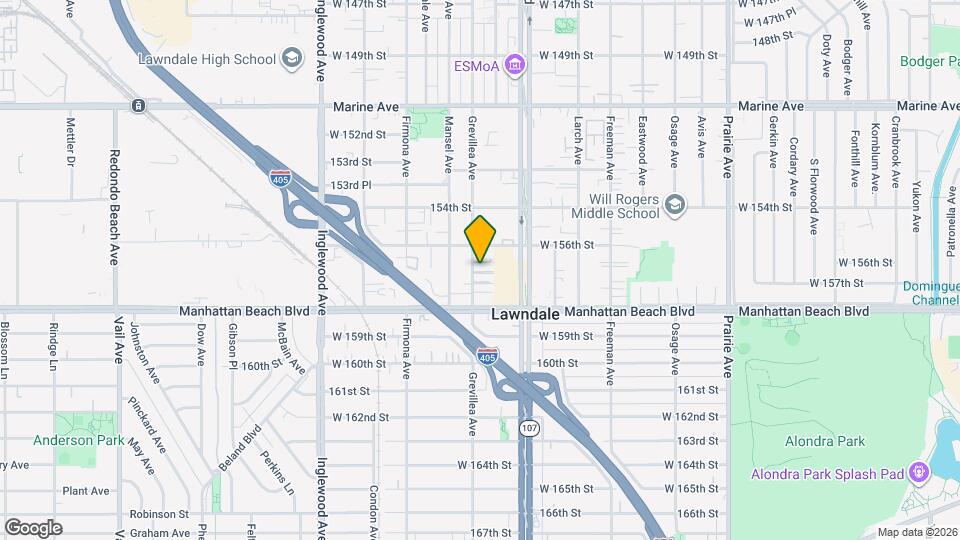 15626 Grevillea Ave Map and Location Details