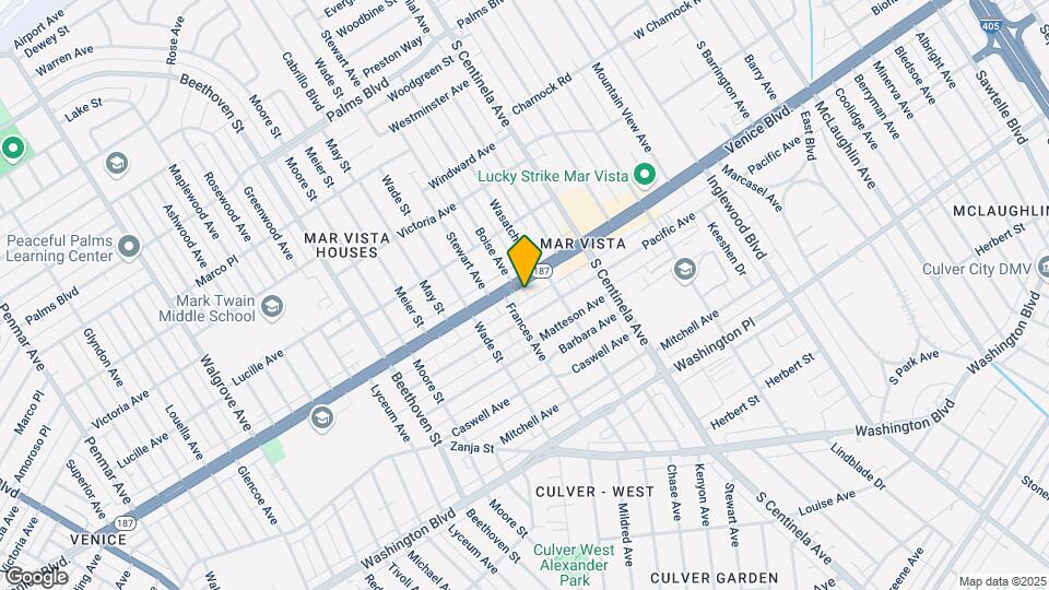 12530 Venice Blvd Map and Location Details