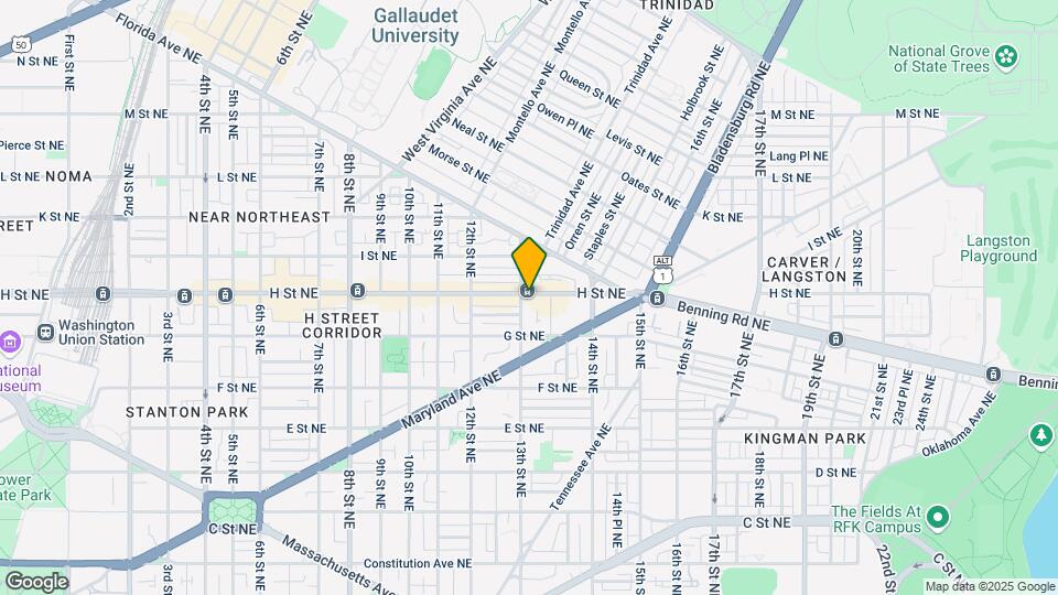 1311 H St NE Map and Location Details
