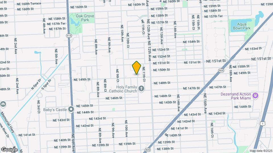 1095 NE 149th St Map and Location Details