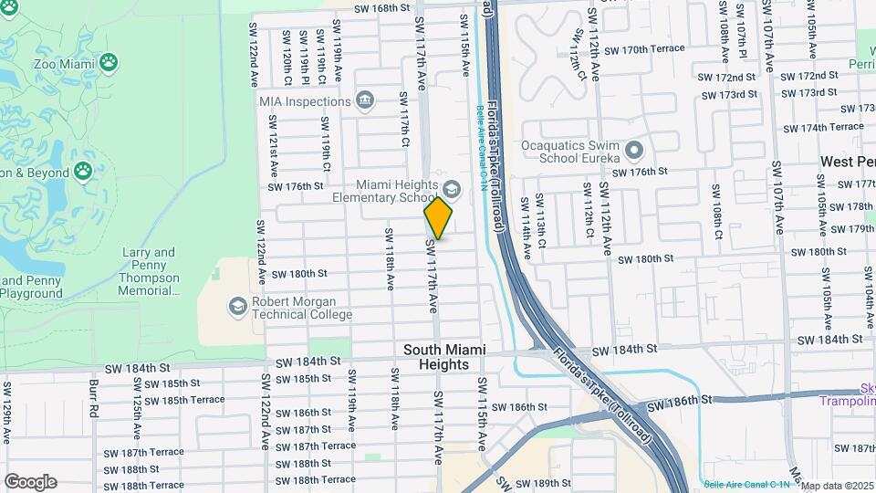 11631 SW 179th Terrace Map and Location Details