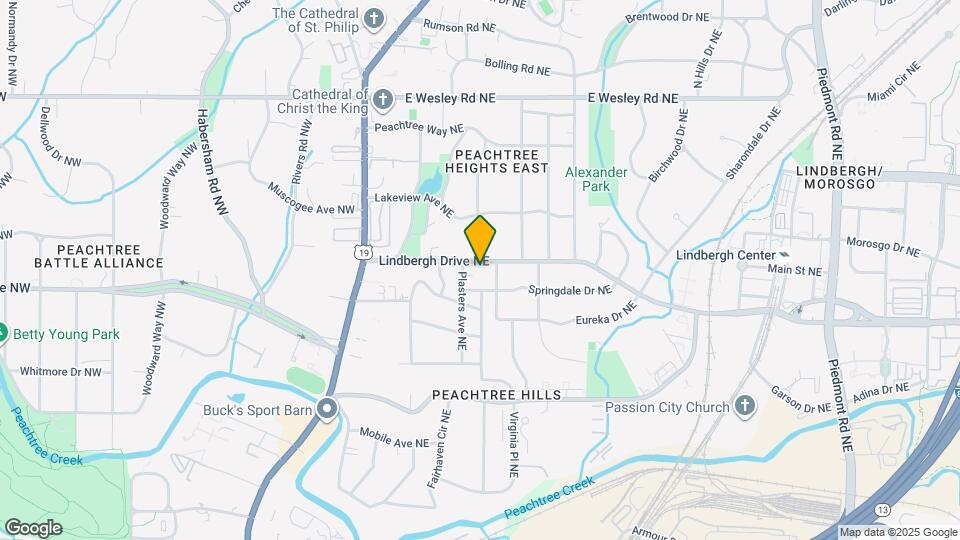 153 Lindbergh Drive NE Map and Location Details