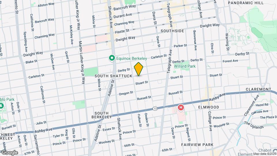 2212 Ward St Map and Location Details