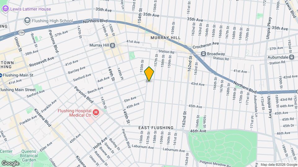 43-15 156th St Map and Location Details