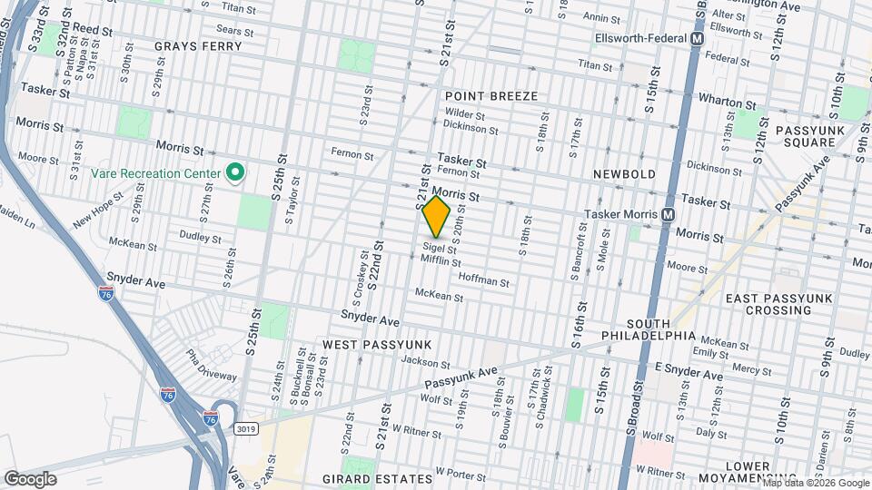 2033 Sigel St Map and Location Details