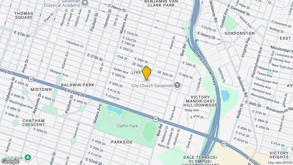 1321 E 38th St Map and Location Details