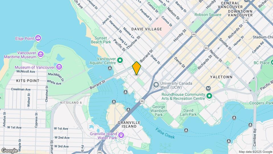 1487 Hornby St Map and Location Details