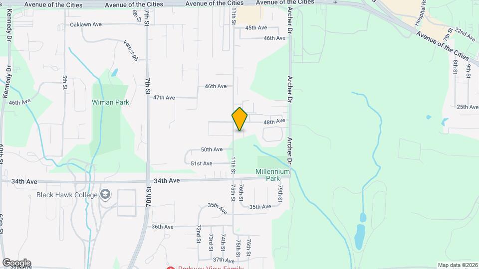 4809 12th St Ct Map and Location Details