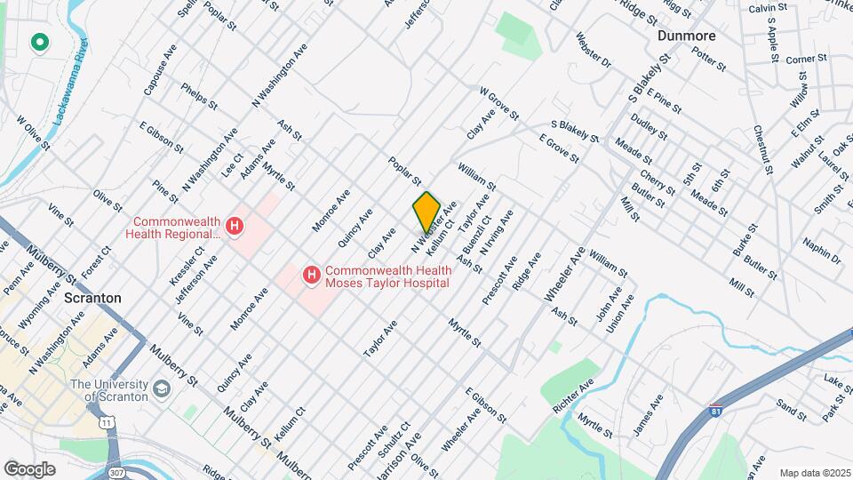 952 N Webster Ave Mapa y Detalles de la Ubicación