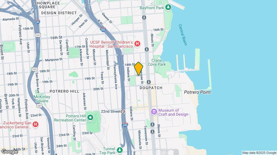Potrero Square Lofts Mapa y Detalles de la Ubicación