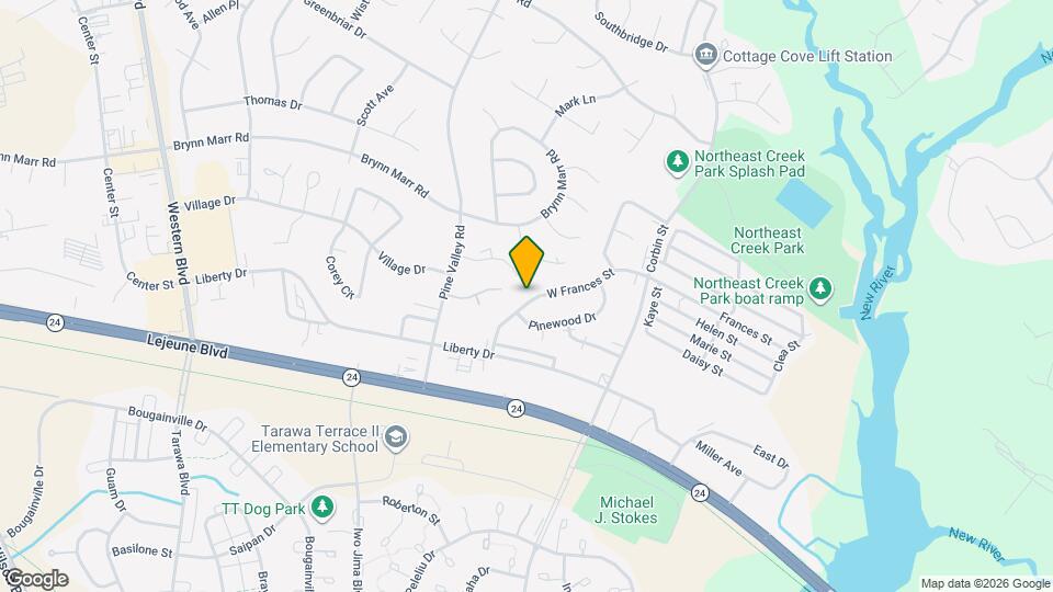 341 W Frances St Map and Location Details