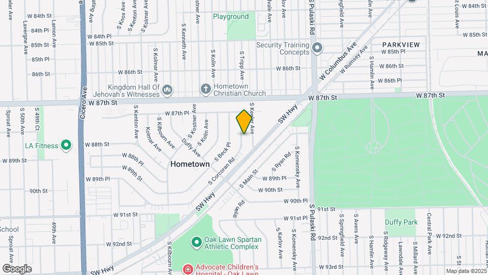 8785 S Corcoran Rd Map and Location Details