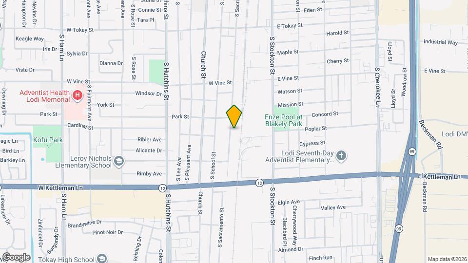 1124 S Sacramento St Map and Location Details