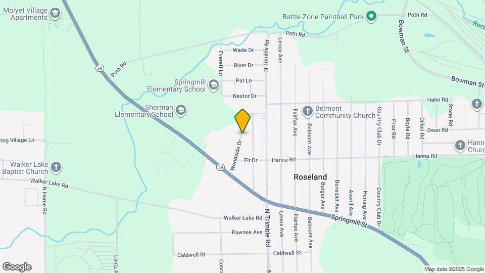 1070 Woodside Dr Map and Location Details