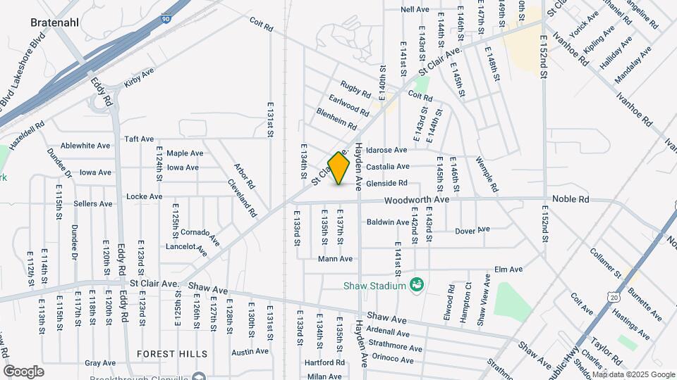 13614 Glenside Rd Map and Location Details