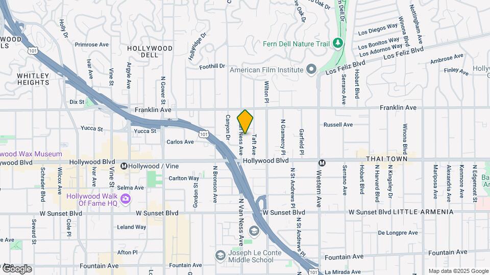 1750 N Van Ness Ave Map and Location Details