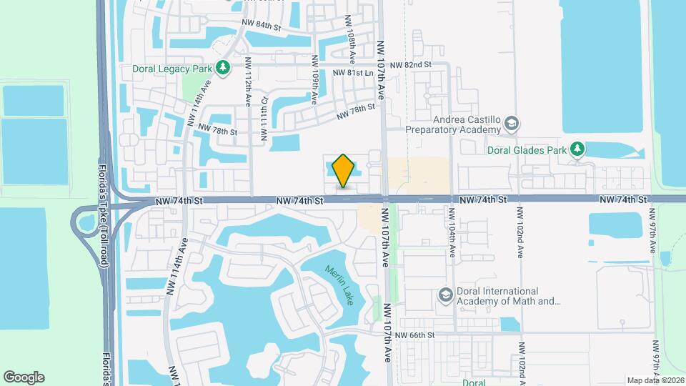 10780 NW 74th St Map and Location Details
