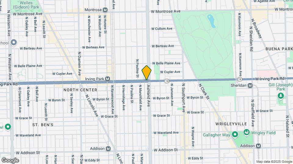 1607 W Irving Park Rd Map and Location Details
