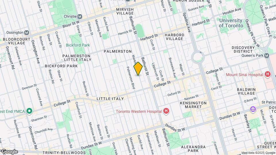 344 Markham St Map and Location Details