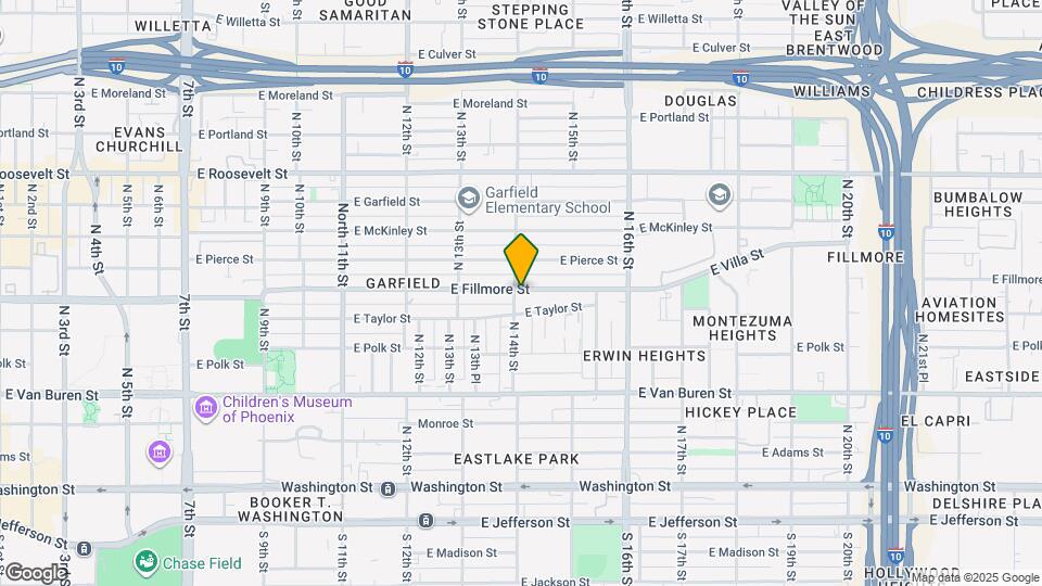 1403 E Fillmore St Map and Location Details