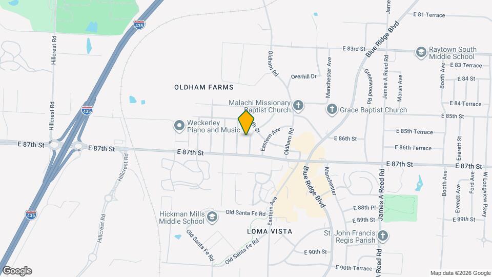 8608 Crystal Ave Mapa y Detalles de la Ubicación