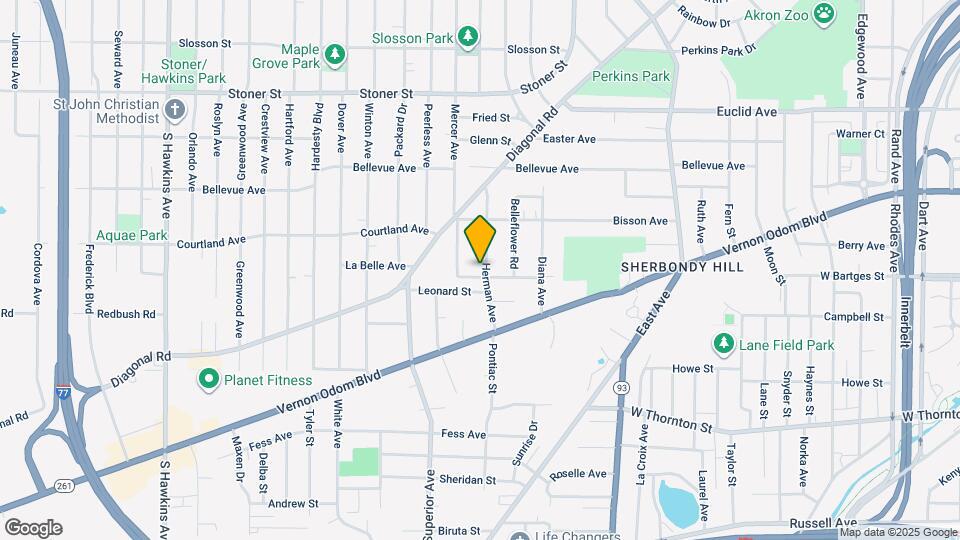 1232 Herman Ave Map and Location Details