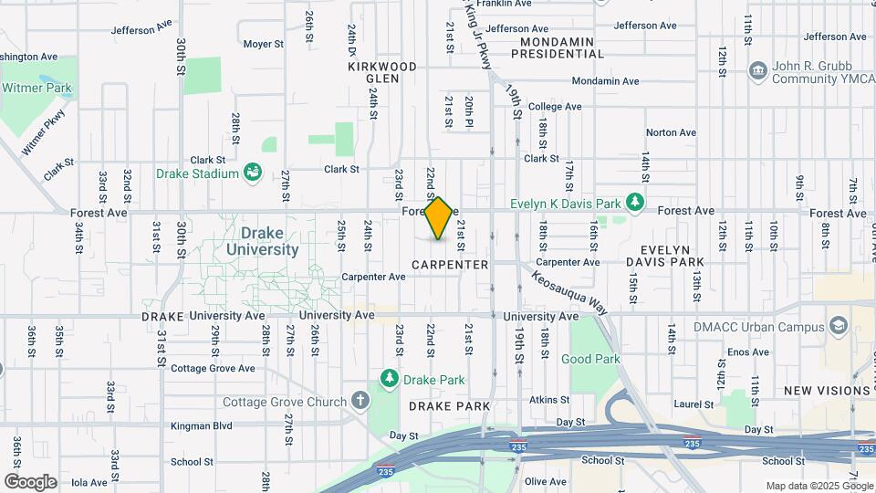 1333 22nd Street Map and Location Details