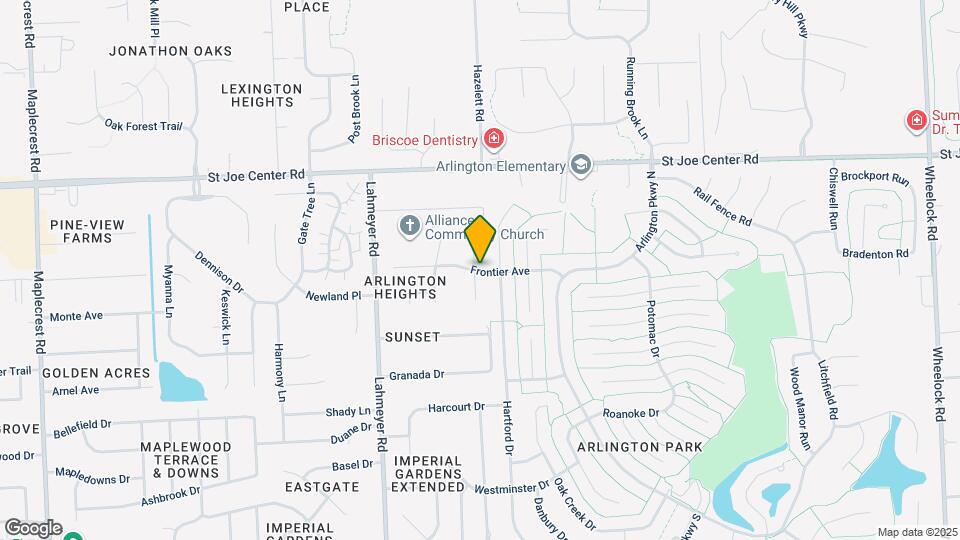 7717 Frontier Ave Map and Location Details