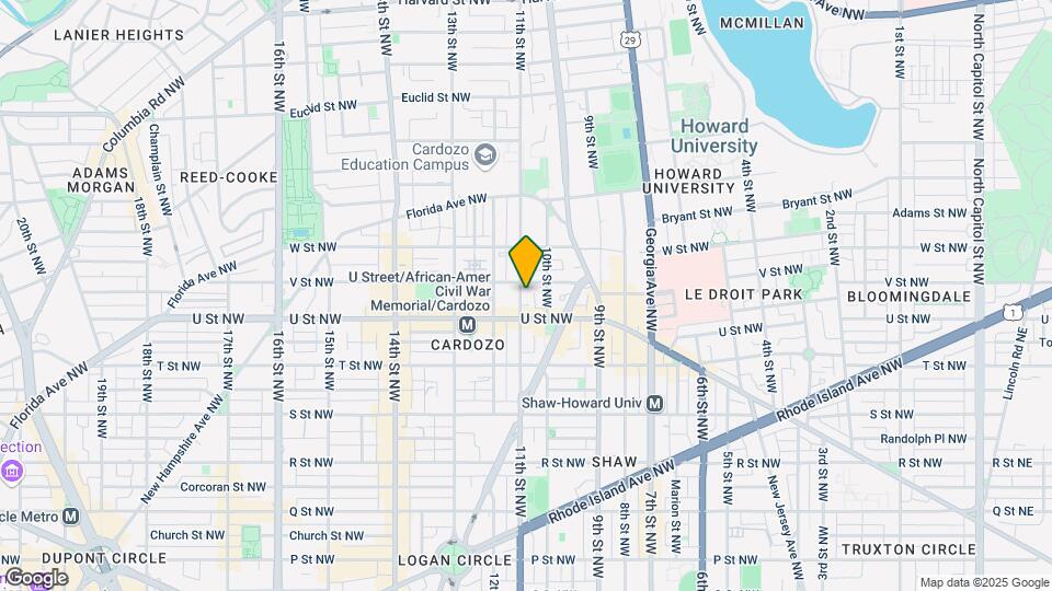 2025 11th St NW Map and Location Details