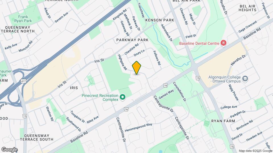 1329 Bloomsbury Crescent Map and Location Details
