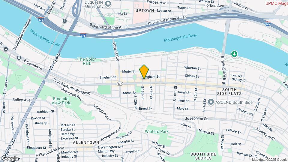 1303 E Carson St Mapa y Detalles de la Ubicación