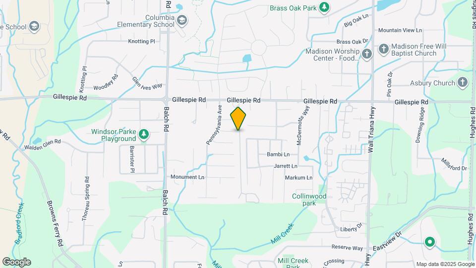 110 Tudor Pl Map and Location Details