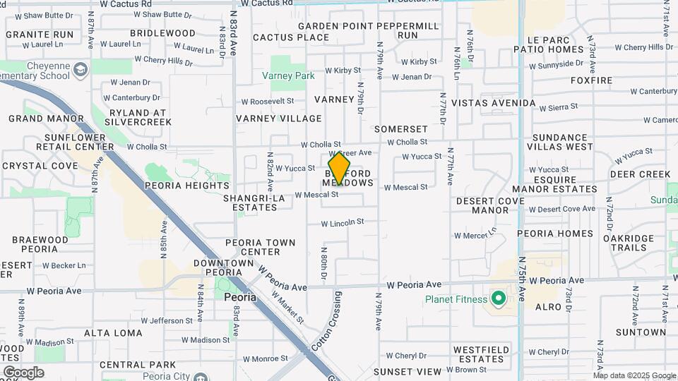 8008 W Mescal St Map and Location Details