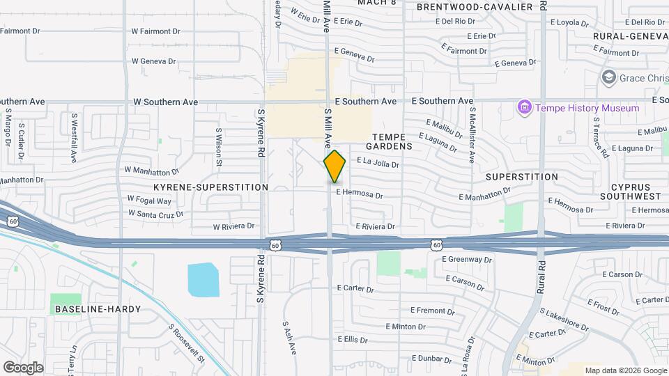 12 E Hermosa Dr Map and Location Details