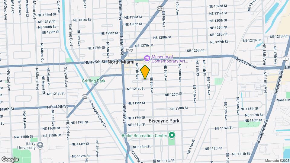780 NE 122nd St Map and Location Details