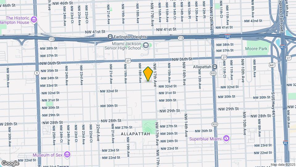 1748 NW 33rd St Map and Location Details