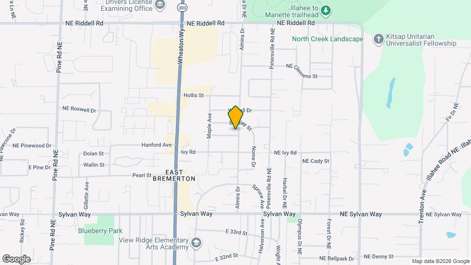 3905 Almira Dr Map and Location Details