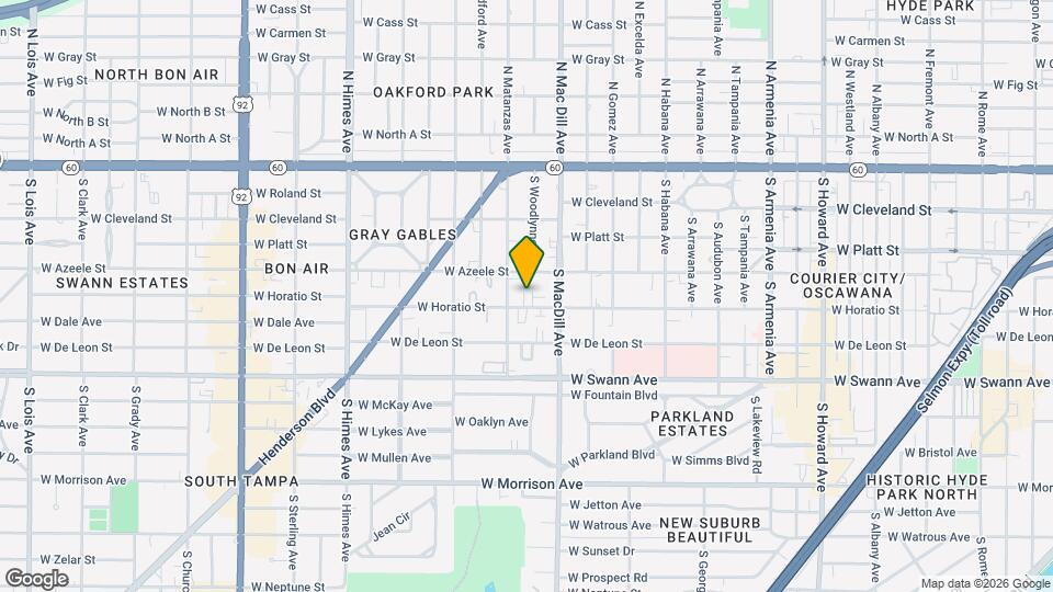 3109 W Horatio St Map and Location Details