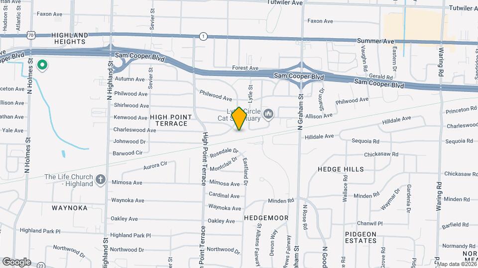 3834 Kenwood Ave Map and Location Details
