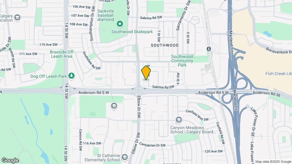 11439D 8 St SW Map and Location Details