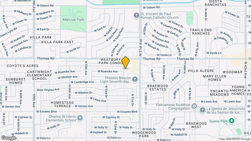 2825 N 52nd Ave Map and Location Details