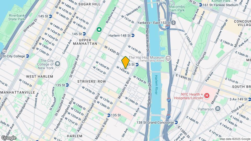115 W 143rd St Mapa y Detalles de la Ubicación